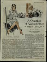 A question of acquaintance