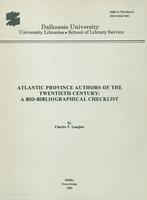 Atlantic Province authors of the twentieth century