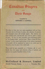 Canadian Singers and Their Songs