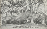Dedham, Mass. Fairbanks House, Built 1636 postcard.