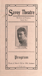 Savoy Theatre Program 