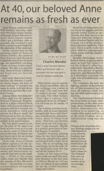 At 40, our beloved Anne remains as fresh as ever