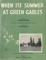 When it's Summer at Green Gables 